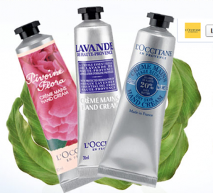 free L OCCITANE hand cream