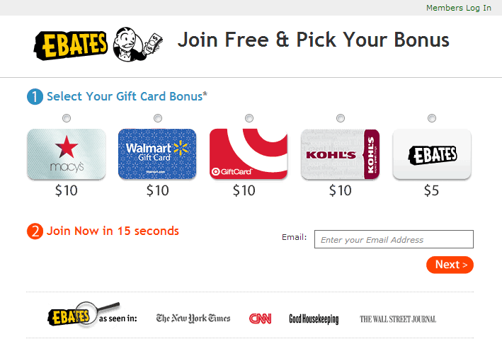 ebates gift card