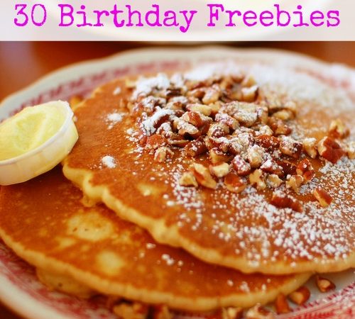 30 birthday freebies