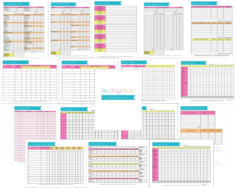 Budget Printables Layout
