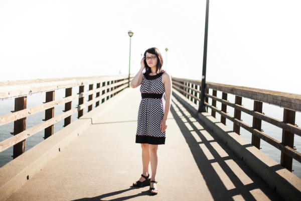 thinking at the pier