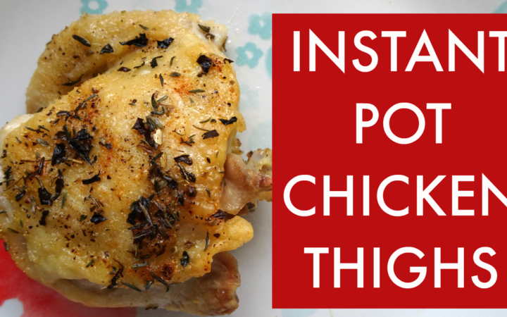 Make this easy Instant Pot Chicken Thighs recipe using ingredients you can find in your pantry.