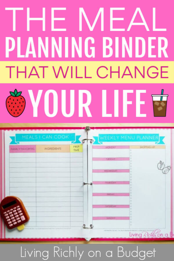 The Meal Planning Binder That Will Change Your Life