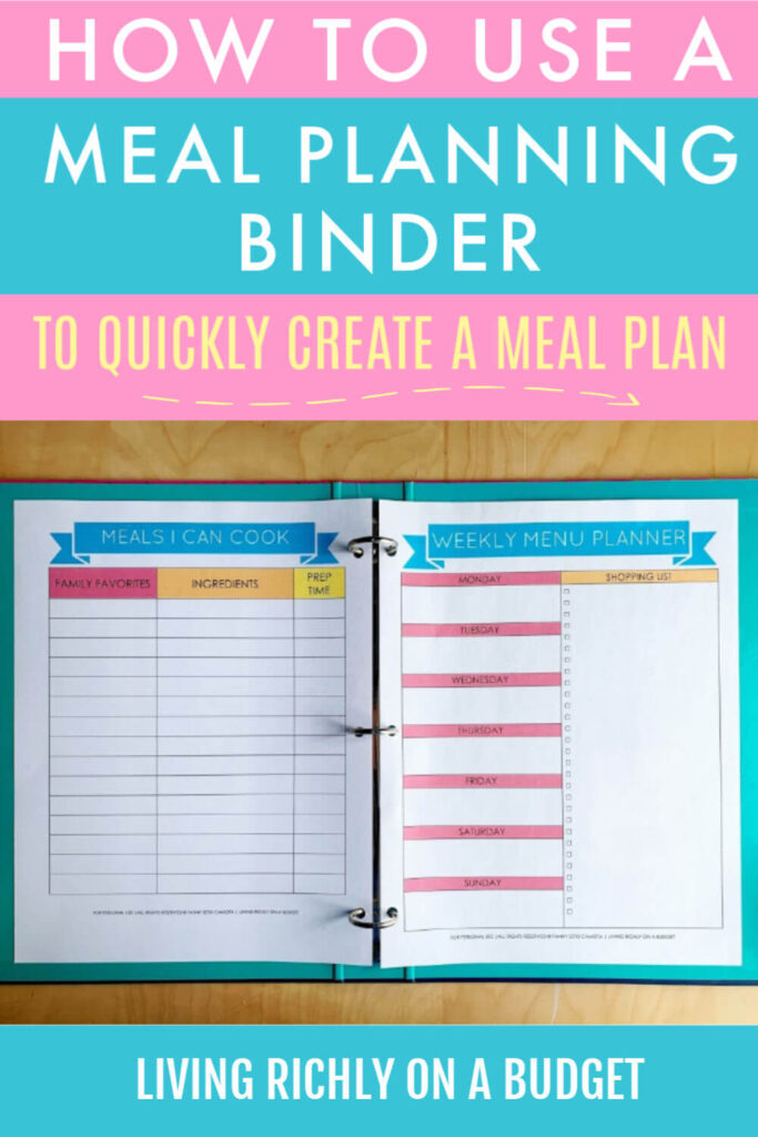 Printable Weekly Meal Planner