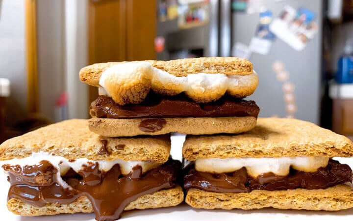 Smores in the oven pan