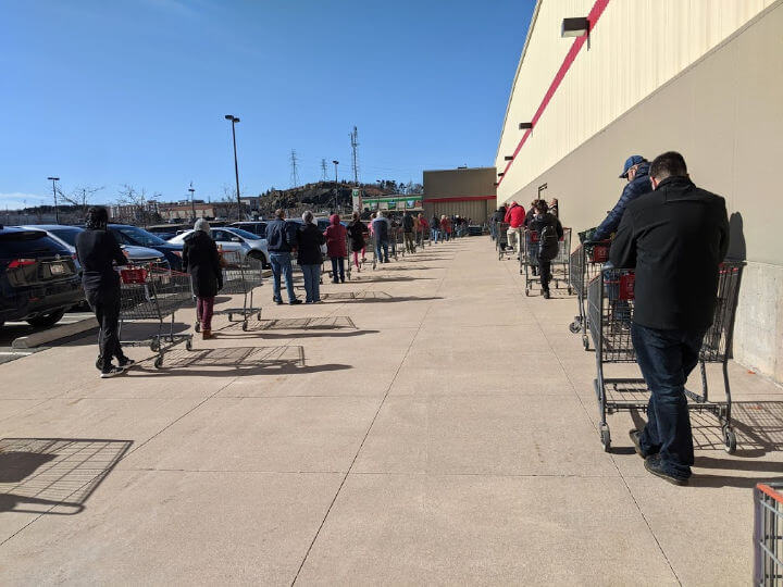 costco pandemic lines