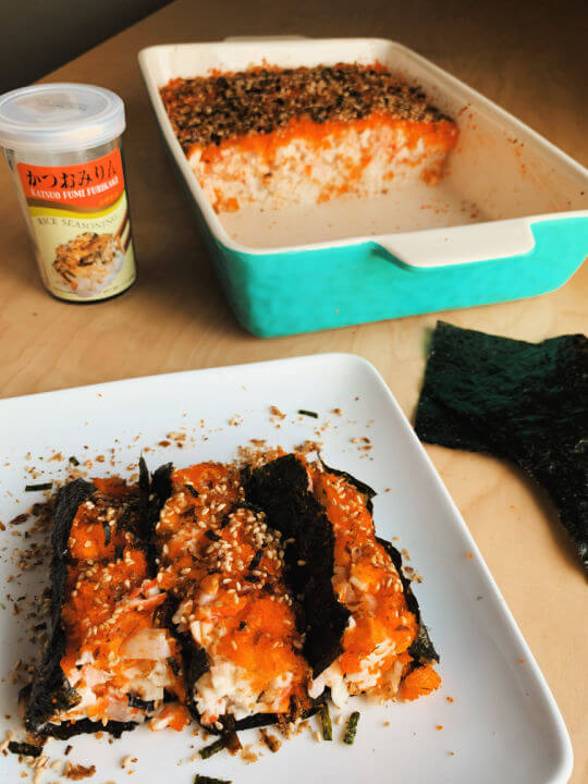 baked california roll