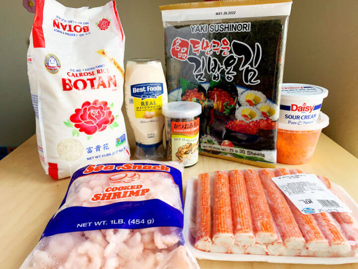 sushi bake ingredients