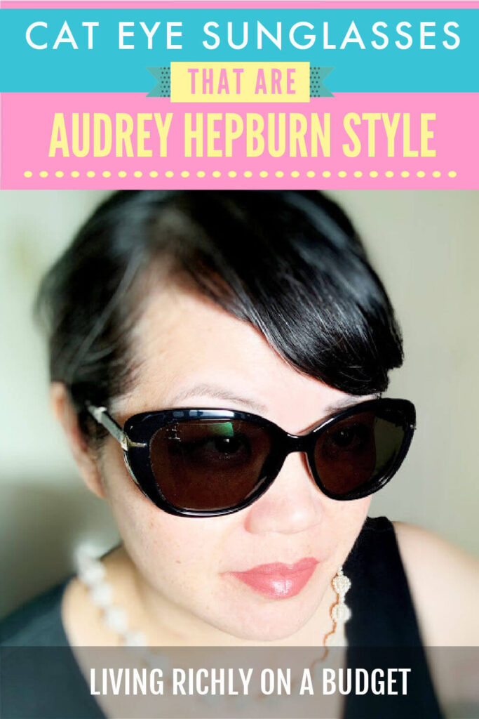 cat eye sunglasses like audrey hepburn