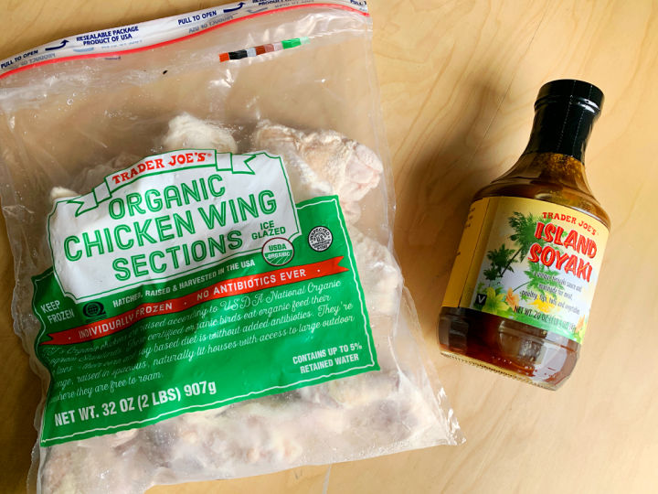 frozen wings and island soyaki marinade