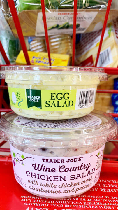 Trader Joes egg salad chicken salad
