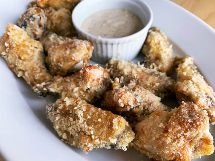 air fryer garlic parmesan chicken wings