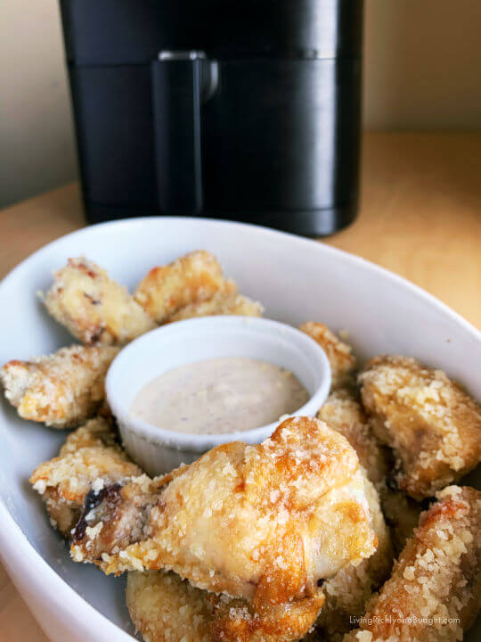 air fryer garlic parmesan chicken