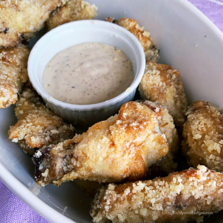 garlic parmesan wings air fryer