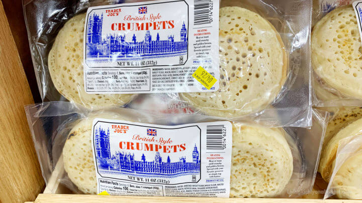 trader joes crumpets afternoon tea