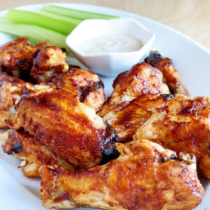 BBQ wings from an air fryer