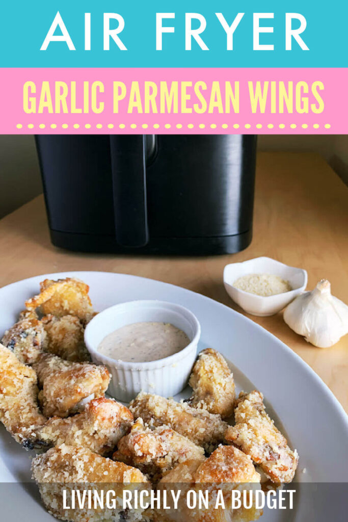 Air Fryer Garlic Parmesan Wings