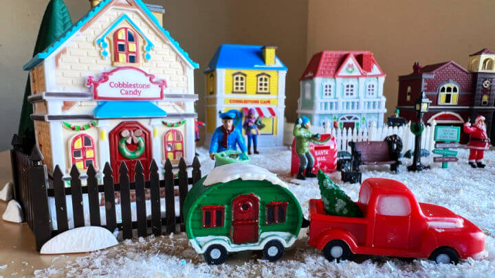 Dollar Tree Christmas Village That Lights Up