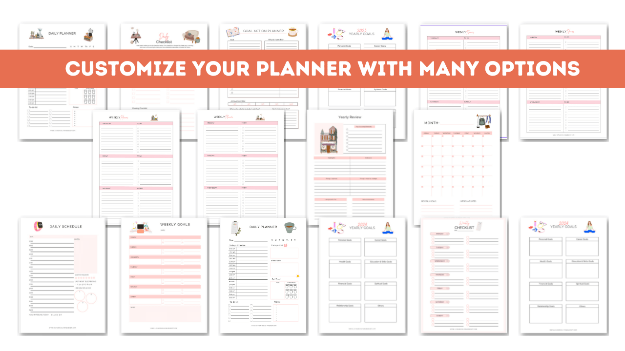 Customizable Planner Made Easy 1