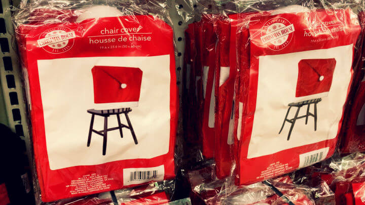 santa hat style chair covers