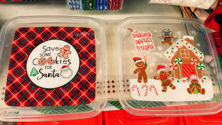 clear plastic cookies for santa square containers