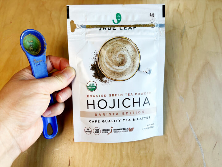 bag of hojicha powder