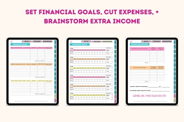 Digital Finance Planner on ipad