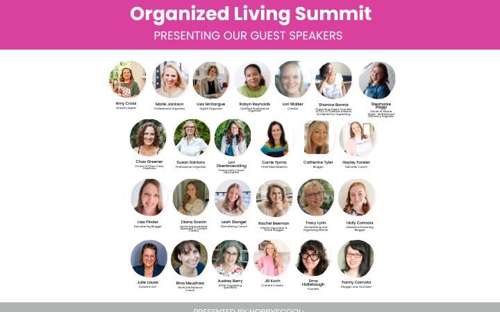 organized living summit, 25 speakers circular thumbnail images