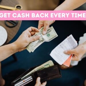 2 people exchanging cash and giving a receipt with coffee cup on table