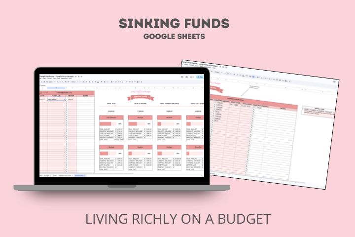 Sinking Funds Google Sheets Image